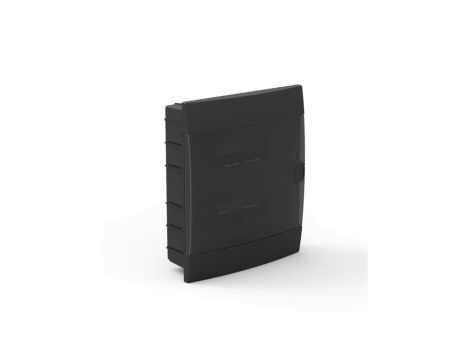 Rozdzielnica podtynkowa 24-modułowa 286x340,5x112,5mm czarna dymna 600.001.241 HOROZ ELECTRIC