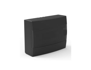 Rozdzielnica natynkowa 12-modułowa 285x223x110mm czarna dymna 600.001.120 HOROZ ELECTRIC