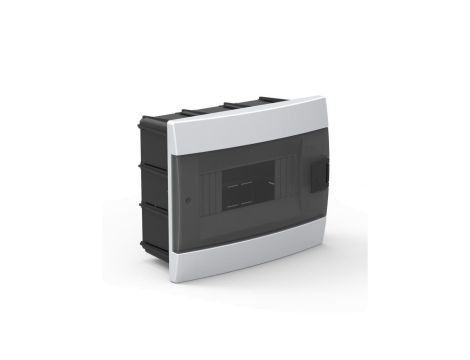 Rozdzielnica podtynkowa 8-modułowa 215,5x173,5x105,5mm biała dymna 600.000.801 HOROZ ELECTRIC