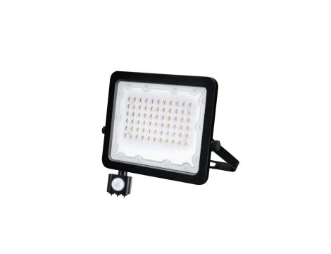 Naświetlacz LED GALAXI 50W 5000lm barwa ciepła 3000K IP65 czarny z czujnikiem LFL252S