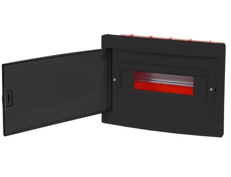 Rozdzielnica modułowa podtynkowa 1x12 IP40 czarna CZRM-PT-12M