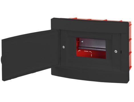 Rozdzielnica modułowa podtynkowa 1x6 IP40 czarna CZRM-PT-06M