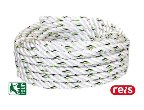 Lina PRZYŁĄCZENIOWA 20 m trójżyłowa lina poliamidowa - praca na wysokości