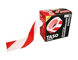 Taśma ostrzegawcza dwustronna. Długość: 100 m