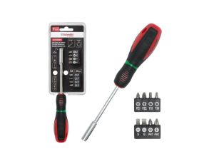 Wkrętak z magnesem uchwyt z końcówkami bit torx wkrętaki zestaw 9szt. Schmith