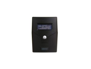 UPS Line-Ineractive LCD BASIC, 600VA/360W, 1x12V/7Ah, AVR, 2x Schuko CEE 7/3 DN-170063-LCD-B