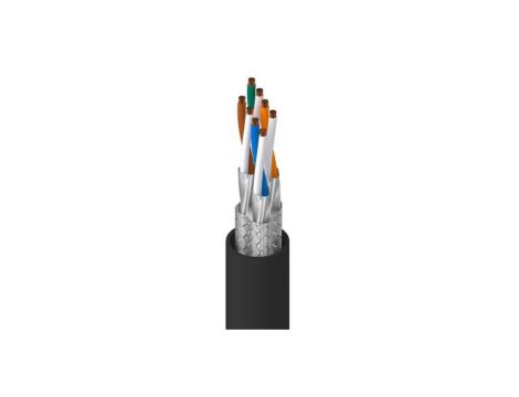 Kabel industrial ethernet BELDEN kat.7, S/FUTP, AWG 23, PUR-halogen free, 100m, czarny, rolka BL-74004PU.01B100