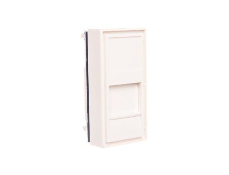 Adapter jednomodułowy prosty 22,5x45mm dla 1xRJ45 lub 1xRJ 12 DC/FA-644-1SP