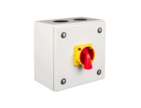 Łącznik ognioodporny Gave FPROTEC 3P+2a(1NO+1NC) 63A F400 z możliwością blokady w poz. 0, AB55261F4-G