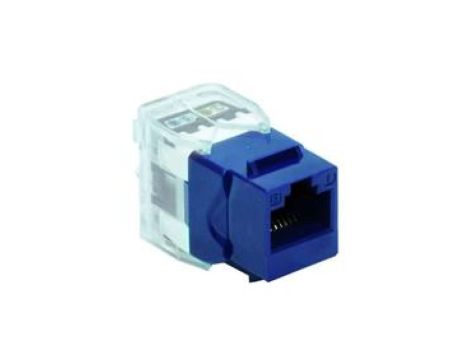 Gniazdo RJ45 kat.5e UTP Keystone niebieski DCN/FA-682MK-8-C5E