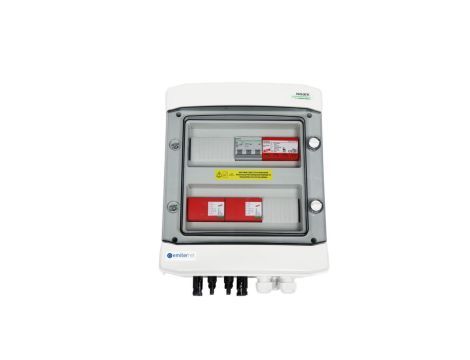 Rozdzielnica przył. DCAC herm. EMITER z ogranicznikiem przepięć DC Dehn 1000V typu 1+2, 2 x łańcuch PV, 2 x MPPT, EM-214_DCAC