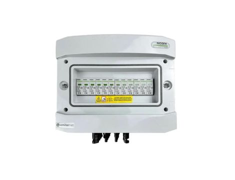Rozdzielnica przył. DC IP65 EMITER + ogranicznik DC Noark 1000V typu 1+2, 4x łańcuch PV, EM-426N_DC