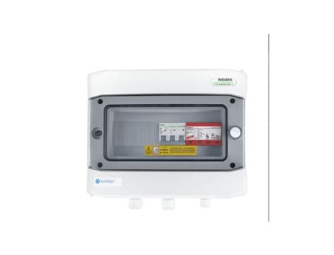 Rozdzielnica EM-128_AC hermetyczna IP65 EMITER z ogranicznikiem przepięć AC Dehn typ 1+2, 63A 3-F