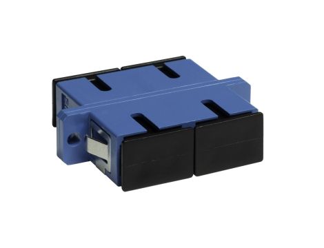 Adapter SC SM duplex niebieski