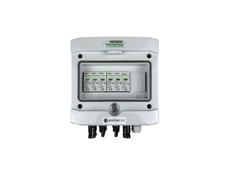 Rozdzielnica przył. DC hermetyczna IP65 EMITER z ogranicznikiem przepięć DC Noark 1000V typu 1+2, 2x łańcuch PV, 2x MPPT