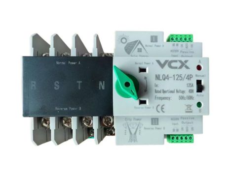 Automatyczny przełącznik zasilania ATS podwójny 125A 4P PV fotowoltaiczny