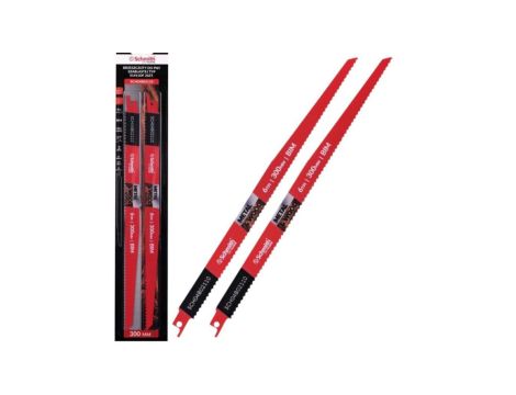 Brzeszczot do piły szablastej 300mm do metalu drewna uniwersalna 6TPI 2szt. Schmith