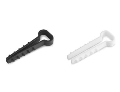 uchwyt szybkiego montażu płaski 14x6mm100 sztuk białe