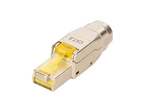 Wtyk beznarzędziowy RJ45 8P8C kat.8.1 ekranowany FTP POE++ DIGITUS