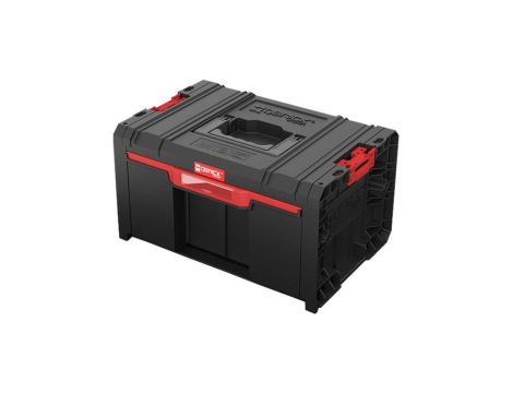 Walizka szafka na narzędzia i akcesoria z 2x przegrodami szufladami 450x310x244 12Ll czarna QBRICK SYSTEM PRO Drawer 1 Toolbox 2