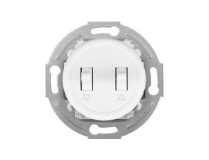 Łącznik roletowy Retro 10A-250V~, zaciski śrubowe, biały