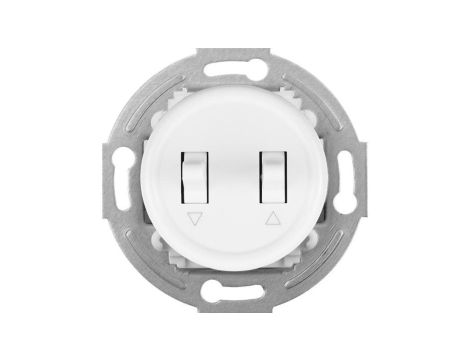 Łącznik roletowy Retro 10A-250V~, zaciski śrubowe, biały