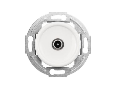 Gniazdo antenowe TV Retro, białe (H1-R61TVM W)