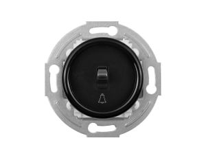 Łącznik dzwonkowy Retro 10AX-250V~, zaciski śrubowe, czarny