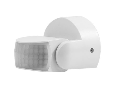 Czujnik ruchu PIR, 360/180, 1200W, IP65, natynkowy, biały