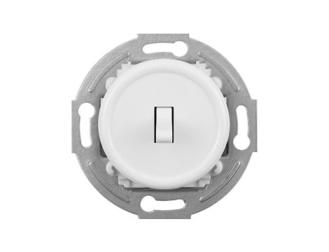 Łącznik pojedynczy Retro bez ramki, 10A-250V~, biały