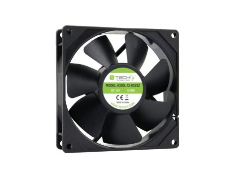 wentylator PC 80x80x2/5 m/m 12V DC Molex 4-Pin Techly