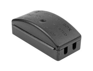 Puszka instalacyjna 70x33x26 mm ze złączką 3-torową z zaciskami bezśrubowymi, IP20, czarna