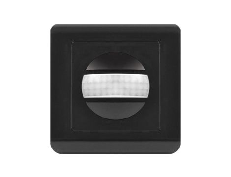 Czujnik ruchu PIR do instalacji w puszce, 160, 300W, czarny