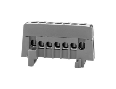 Listwa prądowa ZPI 7-modułowa 7x16mm2 - szara IP20