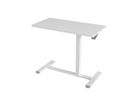 biurko stolik na laptopa z regulacją wysokości mobilne białe