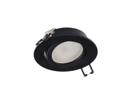 Punktowa oprawa sufitowa wpuszczana AKTYN 1 OV Black IP20 okrągła czarna EDO777122 EDO