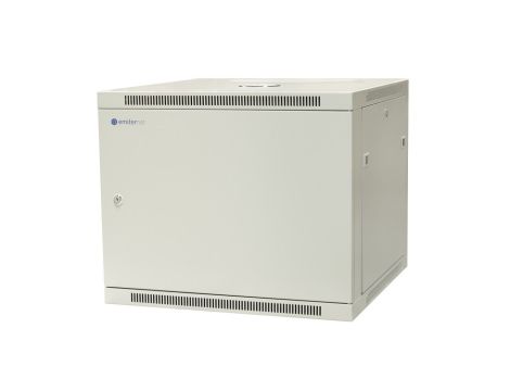 Szafa wisząca niedzielona 19 9U, drzwi całe z blachy, ściągane osłony boczne z zamkiem, 600600500 szer./gł./wys. mm RAL: sza