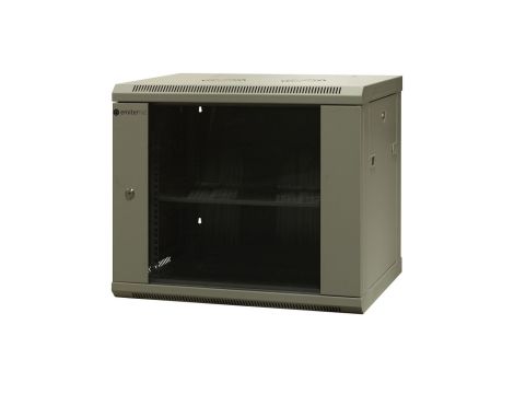 Szafa RACK wisząca niedzielona 19 cali 9U gł.450mm, niezmontowana, RAL 7035