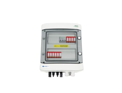 Rozdzielnica przył. DCAC herm. EMITER z ogranicznikiem przepięć DC Dehn 1000V typu 2, 2 x łańcuch PV, 2 x MPPT, EM-102_DCAC