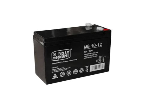 Akumulator 10Ah 12V MB 10-12 T1 AGM MegaBat