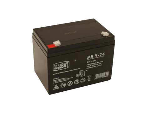 Akumulator VRLA AGM 24V 5Ah MB 5-24 T1