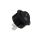 Wyłącznik kołyskowy okrągły 250V 10A 2pin/2poz czarny