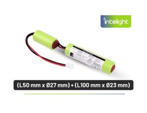 Pakiet akumulatorów NiMH 3,6V 4000mAh HT do oprawy Starlet External 5W 3H - (L50 x Ø27) + (L100 x Ø23) / 94911