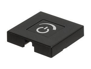 Przełącznik sensorowy z funkcją ściemniania do montażu nawierzchniowego, czarny, Häfele Lighting, dotykowy, 83389176