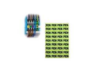 Trytyt Arkusz samoprzylepny oznacznik przewód uziemiający neutralny PEN NOZ-PEN