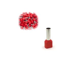 Trytyt Końcówka tulejkowa izolowana podwójna DUID-2x1,0-10CR czerwony 100szt