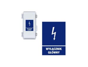 Trytyt Tablica samoprzylepna 74x105 WYŁĄCZNIK GŁÓWNY NI3-WG