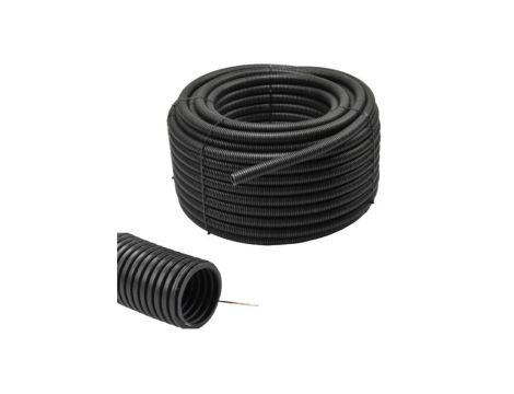 Peszel z Pilotem Rura karbowana RKGS do Kabli 1000V 50mm 750N Czarna 25m