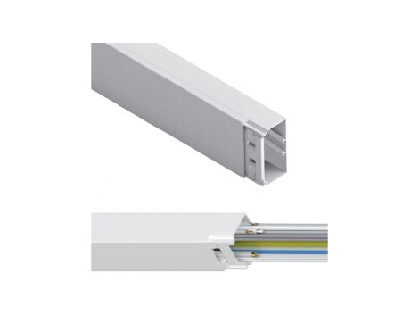 Kanał Kablowy Korytko Elektroinstalacyjne 60x130x2000mm 2m AKS Zielonka