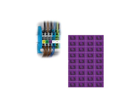 Trytyt Arkusz samoprzylepny oznacznik faza L3 NOZ-L3